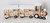 BRUBAKER Reusable Wooden Advent Calendar to Fill - White Locomotive with 24 Doors - DIY Christmas Calendar 18.11 x 3.74 x 4.21 inches
