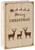 BRUBAKER Reusable Wooden Advent Calendar to Fill - Merry Christmas Book - DIY Christmas Calendar 7.72 x 2.95 x 11.81 inches