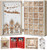 BRUBAKER Reusable Wooden Advent Calendar to Fill - Merry Christmas Book - DIY Christmas Calendar 7.72 x 2.95 x 11.81 inches