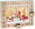 BRUBAKER Reusable Wooden Advent Calendar to Fill - Santa Claus in the Forest with LED Lighting - DIY Christmas Calendar 13.98 x 2.36 x 10.63 inches