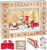 BRUBAKER Reusable Wooden Advent Calendar to Fill - Santa Claus in the Forest with LED Lighting - DIY Christmas Calendar 13.98 x 2.36 x 10.63 inches