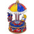 Children's Boat, Plane and Train Animated Musical Carousel - 7.5"