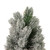 16" LED Lighted Mini Frosted Pine Christmas Tree in Cement Base
