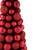 3-Finish Shatterproof Ball Christmas Tree with Tinsel - 15.75" - Red