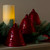 Musical Lighted Red Bells Christmas Decorations - 6.5" - Red - Set of 3