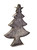 19" Rustic Brown and Bronze LED Christmas Tree Tabletop Decor